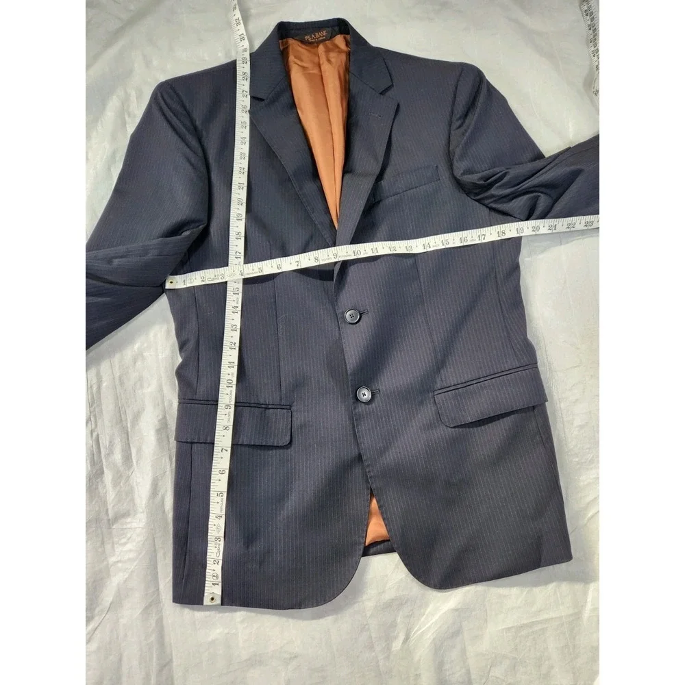 Jos. A. Bank Joseph Collection Mens Navy Blue 100% Wool Blazer 38 S Slim Fit